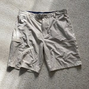 Izod light tan golf shorts size 36